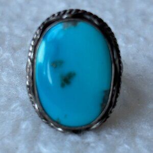 Turquoise + Sterling Silver Ring
